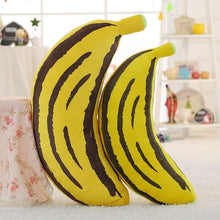 Load image into Gallery viewer, 1pc 30-100cm 2 Patterns Real life fruit pillow Banana Corn pillows Plush stuffed vegetable cushion Soft fabric Child&#39;s Xmas gift