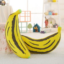 Load image into Gallery viewer, 1pc 30-100cm 2 Patterns Real life fruit pillow Banana Corn pillows Plush stuffed vegetable cushion Soft fabric Child's Xmas gift